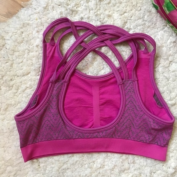 FORM FOCUS:Pink Criss-Cross Detailed Back Bra M/L - Picture 2 of 8